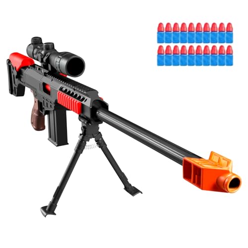 Soft Bullet Toy gun Sniper Rifle with Scope Realistic Barrel Look Real ...