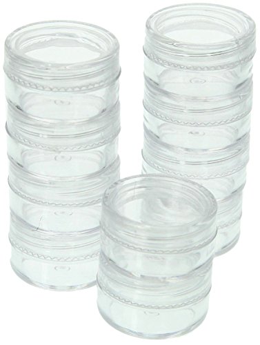SE Plastic Round Storage Containers with Screw-On Lids (10 PC.) - 87449BB