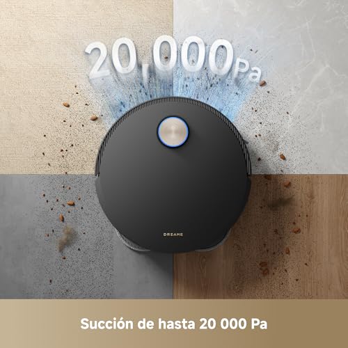 X50 Master Robot Aspirador con Estación Base Compacta de 24.9 cm, Llenado y Vaciado Automáticos, Estación Base 8 en 1, Evasión de Obstáculos, Limpia Debajo de Muebles Bajos, Succión 20.000 Pa