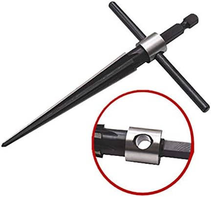 CplaplI Taper Reamer, 5.04" x 3.35" 3-13mm Bridge Pin Hole T-shape Handheld Taper Reamer Woodworking Cutting Tool