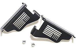 Bestaoo Black Exterior Door Hinge Front Foot Peg Rest Pedal for 1997-2006 Jeep Wrangler TJ - 1 Pair