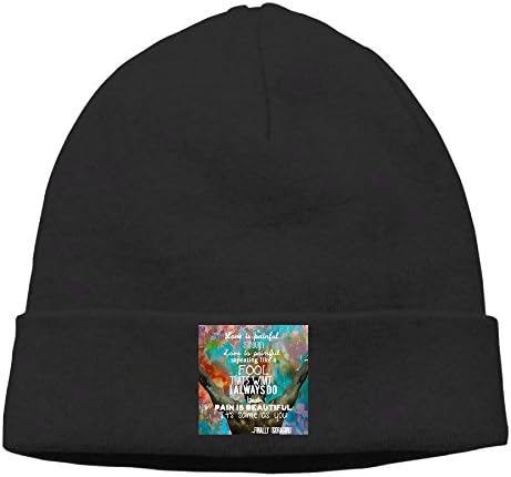 G-dragon Finally Lyric Cuffless Beanie Hats Knit Skull Caps Winter Beanies Watch Cap For Men Women