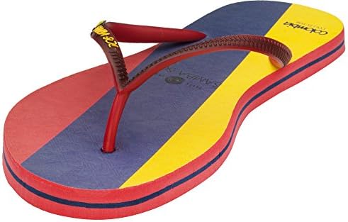 Samba Sol Flag Collection Flip Flops - Fashionable and Comfortable. Trendy and Classic Sandals For Women,US 7/8,Colombia