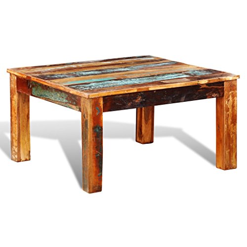 Amazon Festnight Rustic Coffee Table Reclaimed Wood