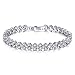 Zealmer Shoopic Cubic Zircon Tennis Bracelet Crystal Hand Chain for Women 6.5