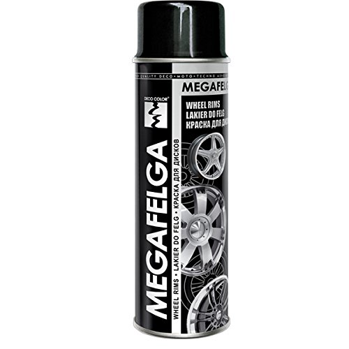 1 Stück 500ml Felgenlack Felgen Farbe schwarz glanz 22544