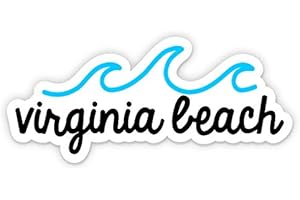Squiddy Virginia Beach - Vinyl Sticker for Car, Laptop, Notebook (4" Wide)
