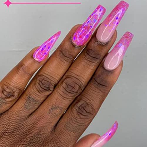 Long Coffin Nail Tips BTArtbox 2 in 1 XCoat Tips with Tip Primer