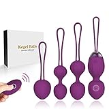 Jintrun Upgrade 2 in 1 Kegel Exercise Weights & Massage Ball Ben Wa Balls Kegel Balls Beginners & Tightening- Doctor Recommended for Bladder Control & Pelvic Floor Exercises