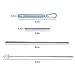 Flyby Portable Reusable Drinking Straws | Collapsible & Foldable Telescopic Stainless Steel Metal Straw Dispenser | Final Aluminum Case, Long Cleaning Brush, Silicone Tip | Light Blue