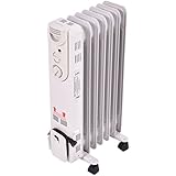Tangkula Electric Oil Filled Radiator Heater Portable Home Room Radiant Heat 5-Fin Thermostat 1500w