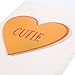 Candy Heart Valentine's Cards with Envelopes, 6 Colorful Designs (5 x 7 In, 12 Pack)