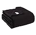 Exclusivo Mezcla Fleece Blanket Twin Size for Bed, Super Soft and Warm, All Season Use, Cozy, Plush, Lightweight, 90x66 Inches, Black
