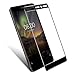 Nokia 6.1 Screen Protector,Nokia 6 2018 Screen Protector,Full Cover Tempered Glass Screen Protector with ABS Curved Edge Frame, Anti-Fingerprint HD Screen Protector Film for Nokia 6.1 2018