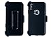 AlphaCell Cover Compatible with iPhone Xs / iPhone X | Holster Case Series | Military Grade Protection with Carrying Belt Clip | Protective Drop-Proof Shock-Proof | Black / Black