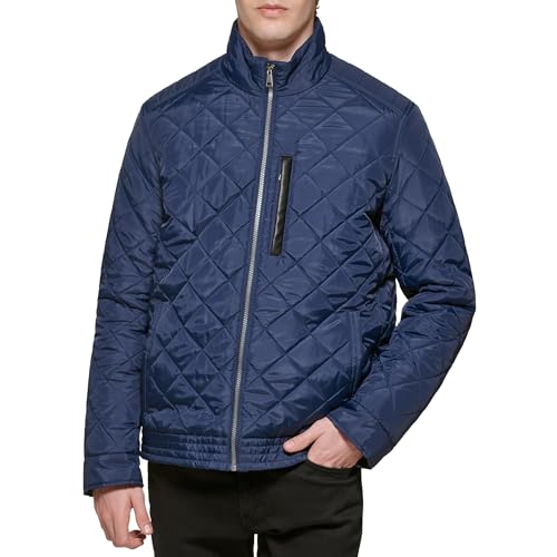 Cole Haan Signature Quilted Jacket, Navy, 2XL at Amazon