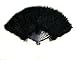 SACASUSA Large Red Feather Hand Fans NEW