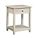 Sauder Edge Water Side Table, Chalked Chestnut finish