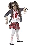 Smiffys girls Big Girls' Zombie School Girl Costume Small (4-6)