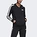adidas Women's Essentials 3-stripes Single Jersey Full-zip Hoodie