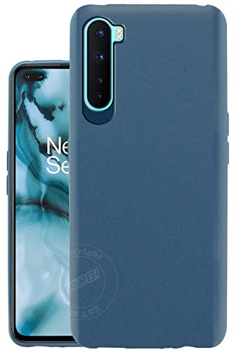 Jkobi Velvet Feel Matte Finish Soft Back Case Cover for OnePlus Nord -Blue