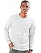 Hanes Men's TAGLESS174; Long-Sleeve T-Shirt with Pocket (L, Orange)