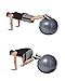 Exercise Ball Workout Poster Now Laminated - Total Body Core Fitness Workout - Stability Ball Exercises - Build Strength, Muscles - Home/Gym Fitness Chart - Strength Training for Stronger Abs 18