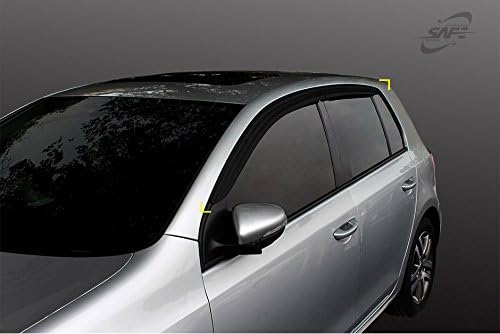 SAFE Smoke Window Visor Sun Rain Vent Guard 4p for 2006-2014 Volkswagen Golf MK5 MK6