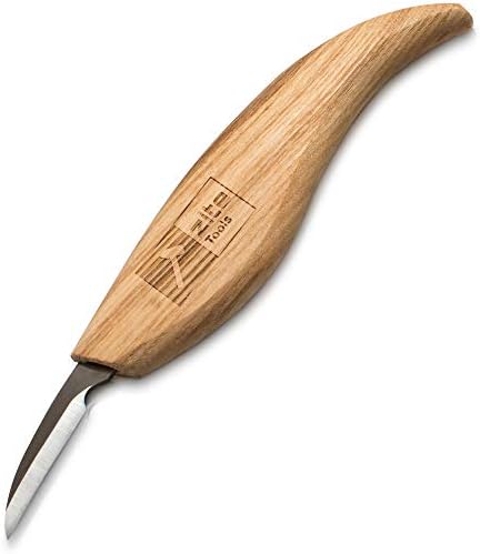 Zite Tools Wood Carving Knife - Ergonomically Shaped Wooden Handle Whittling Tool - 17cm