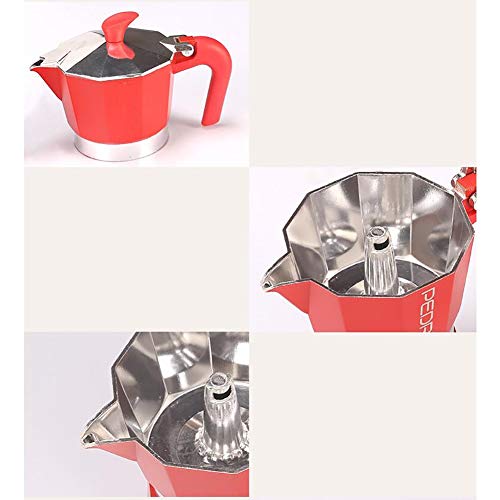 DYB Espressokocher Moka Pot Italian Concentrat Coffee Pot Kleines Home Office Make Kaffeegerät mit Heizofen – Bild 7