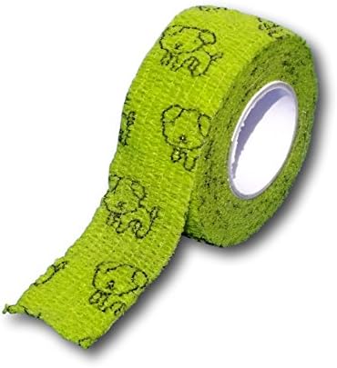 Set of 9 children's band-aids, finger bandage without glue, 2.5 cm x 4.5 m, elastic, water-repellent, cohesive