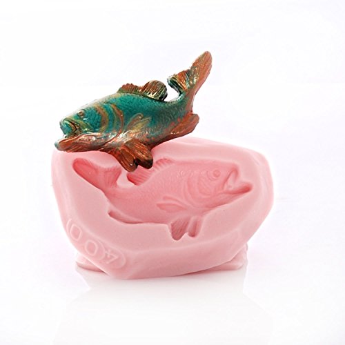 Small Fish Silicone Mold Food Safe Fondant, Chocolate, Candy, Resin, Polymer Clay, Craft, Jewelry Food Mold. - Thumbnail 6