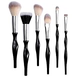 Professional Makeup Brush Set - 6 Pieces Synthetic Pro Makeup Brush Tool - Blush Powder Brush / Eye shadow brush / Foundation Contour Concealer Brush