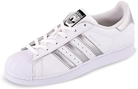 adidas gazelle silver green womens Adidas Shell Toe Superstar White & Black Trainers main image 0