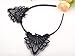 Bonnie Z. Leonardo Exquisite Sweet Lace Cat Ears Headband Black-Plastic