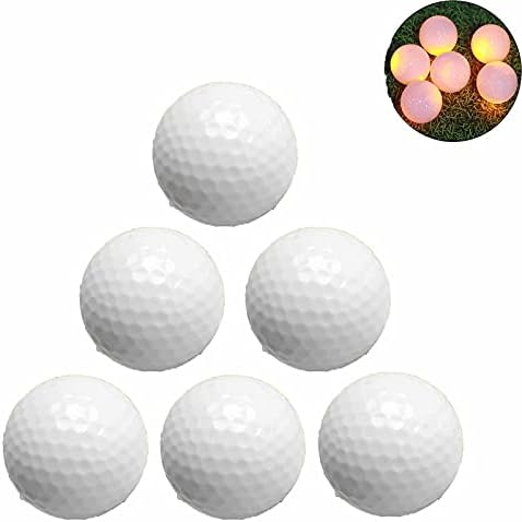 Light Up Golf Balls Flashing Glowing Golf Balls Glow in The Dark Flashing Golf Balls Luminous Golf Balls for Dark Night Sport Practice Training,Fits Golfer Best Gift 6 Pcs – White Light Up Golf Balls Flashing Glowing Golf Balls Glow in The Dark Flashing Golf Balls Luminous Golf Balls for Dark Night Sport Practice Training,Fits Golfer Best Gift 6 Pcs – White