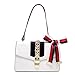 Beatfull Mini Handbags for Women, Fashion Shoulder Bag Cross Body Bag with a Bow Tie (White)