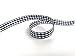 Micomon Buffalo Check Ribbon Black and White Gingham Ribbon 25 Yards for Crafts (3/8