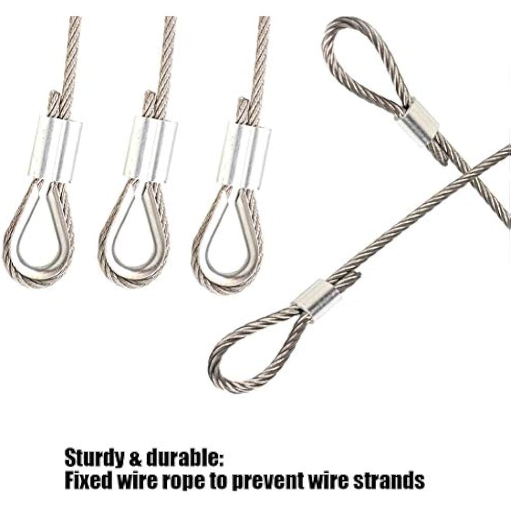 316Pcs 8 Wire Rope Sleeves Sizes Aluminum Crimping Loop Metric