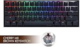 Ducky One 2 Mini RGB LED 60% Double Shot PBT Mechanical Keyboard (Cherry MX Brown)