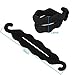 Pack of 2 Magic Beauty Hair Hairstyle Foam Sponge Donut Maker Ponytail Bun Maker Twister Tie Upgraded 2.0 (Black)
