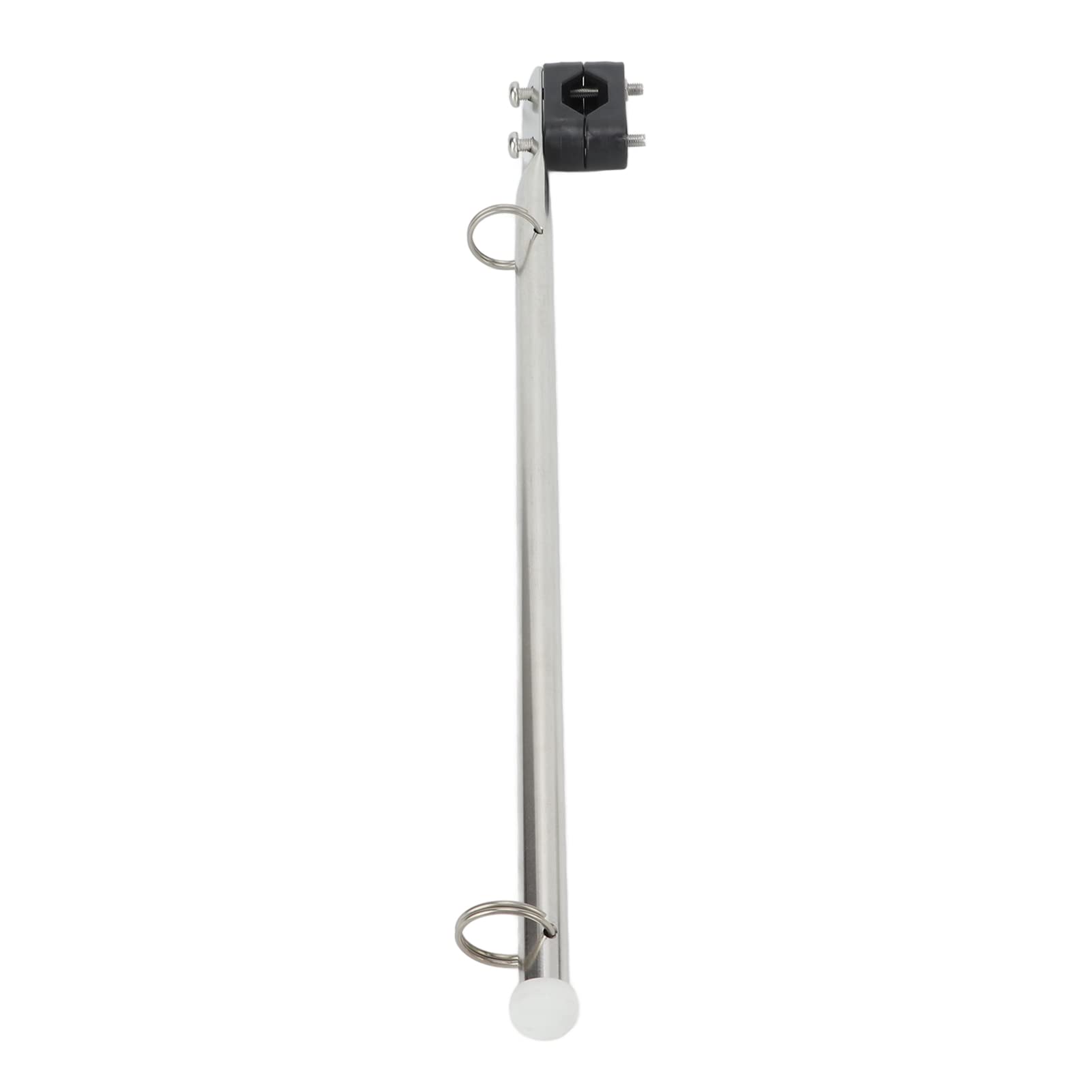 Keenso Boat Flag Pole Mount, 390mm/15.35in Marine Rail Type Flag Pole Adjustable Stainless Steel for Boats Yachts Sailboats Speedboats Boat/Yacht Spare Parts