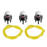 Hilom Primer Bulb 188-512 with Fuel Line for Poulan P4018AV-BH P4018WM Ryobi Homelite Toro Craftsman Blower Weedeater Trimmer 8Z060 Chainsaw Carburetor Gas Saw