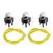 Hilom Primer Bulb 188-512 with Fuel Line for Poulan P4018AV-BH P4018WM Ryobi Homelite Toro Craftsman Blower Weedeater Trimmer 8Z060 Chainsaw Carburetor Gas Saw primary