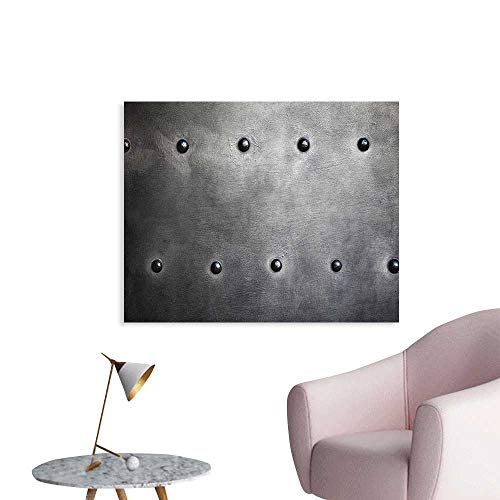 Anzhutwelve Industrial Wall Sticker Decals Black Grunge Plate Armour
Digital Print with Rivets Industrial Theme Print Poster Paper Black
Silver W28 xL20