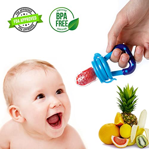 Gedebey Baby Food Feeder Fruit Pacifier (2 Pack) Fresh Food Fruit