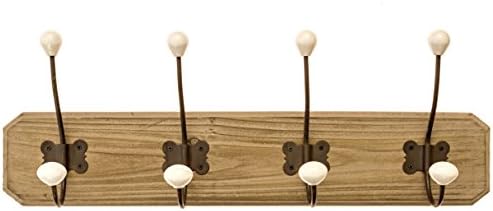 AVIGNON Rustic Hook Rail Coat Rack 24 inches wide and 4.5 inches high