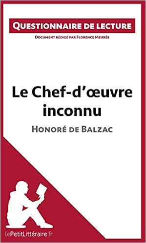 Amazon Com Le Chef D œuvre Inconnu D Honore De Balzac Questionnaire De Lecture Document Redige Par Florence Meuree Lepetitlitteraire Fr French Edition 9782806260536 Meuree Florence Lepetitlitteraire Books
