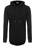 Mens Big Pockets Drawstring Hoodie Sweatshirt