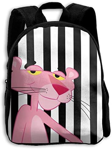 MPJTJGWZ Children's Backpack- Casual Oxford Cloth Fashion Pink Panther Print School Bag